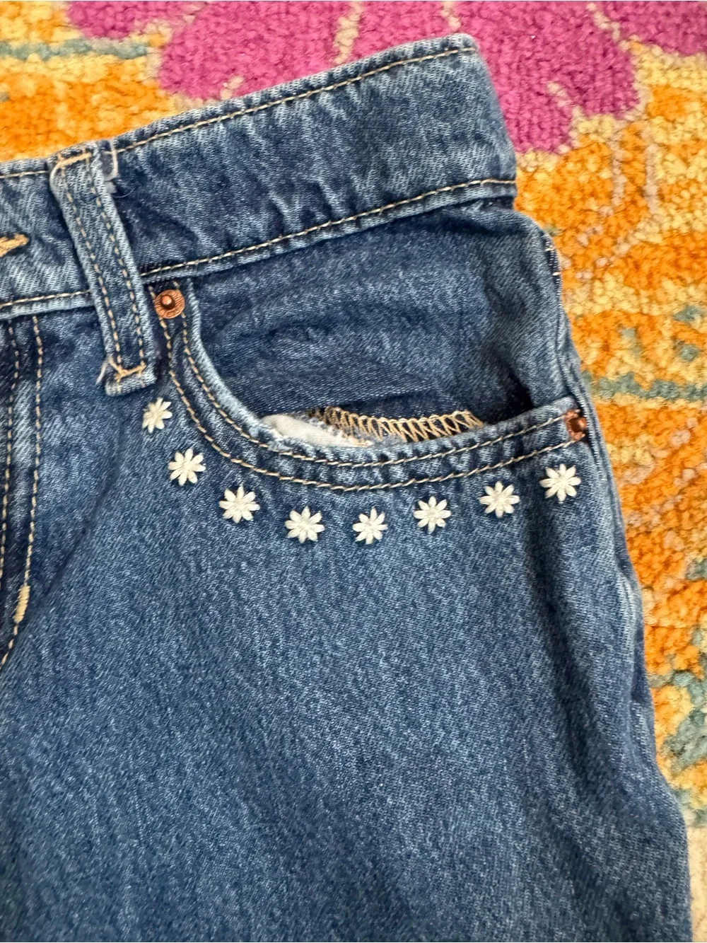 Old Navy Girls Baggy flare jeans- 10